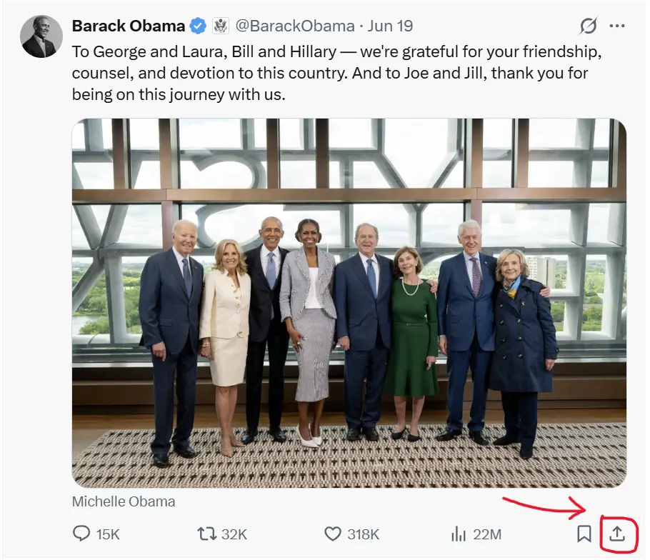 Click the Share icon