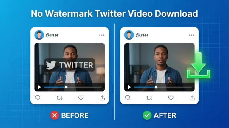 How to download Twitter videos without watermark tutorial
