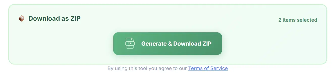 Download the Zip folder