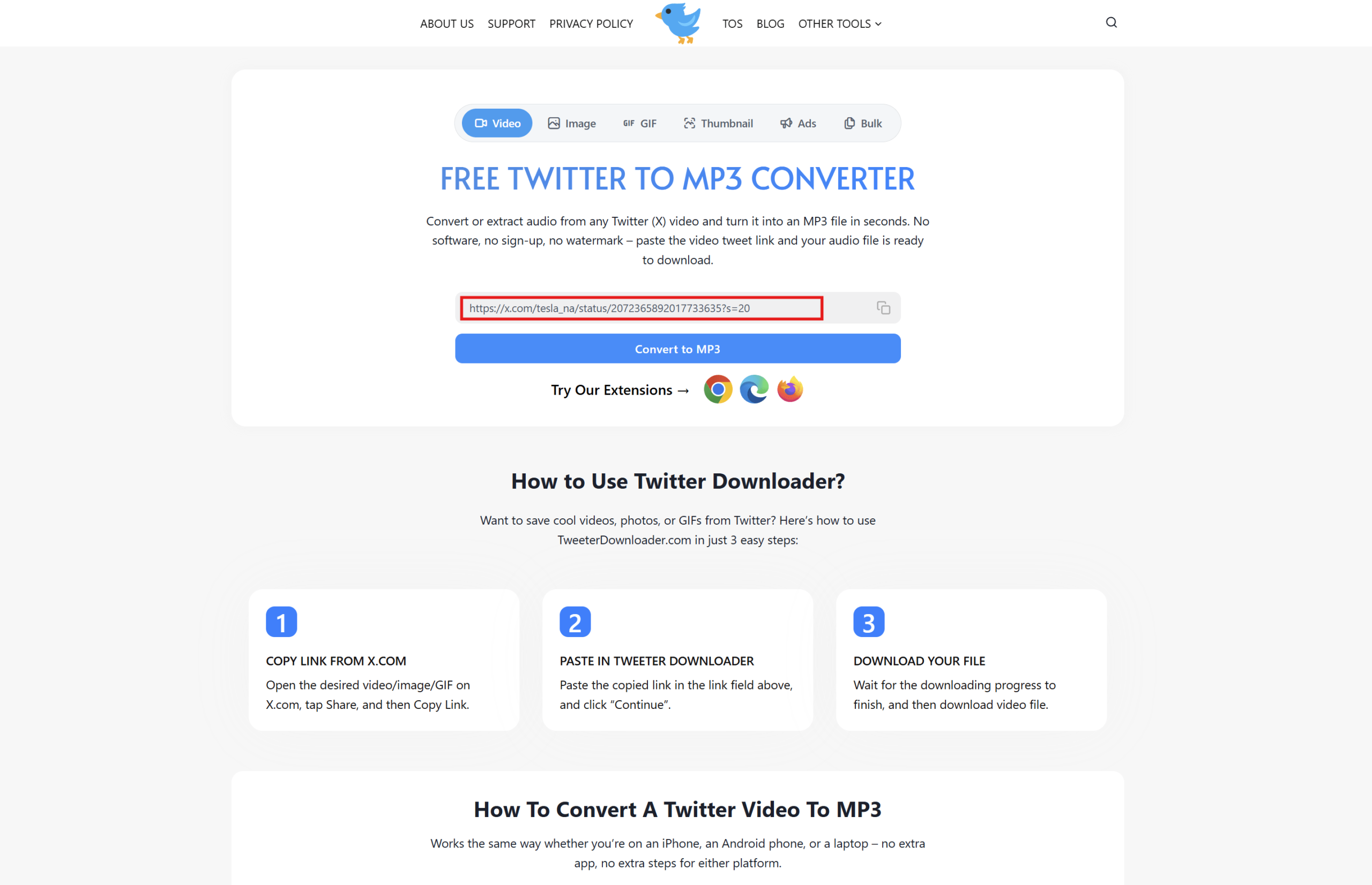 Paste the Link
